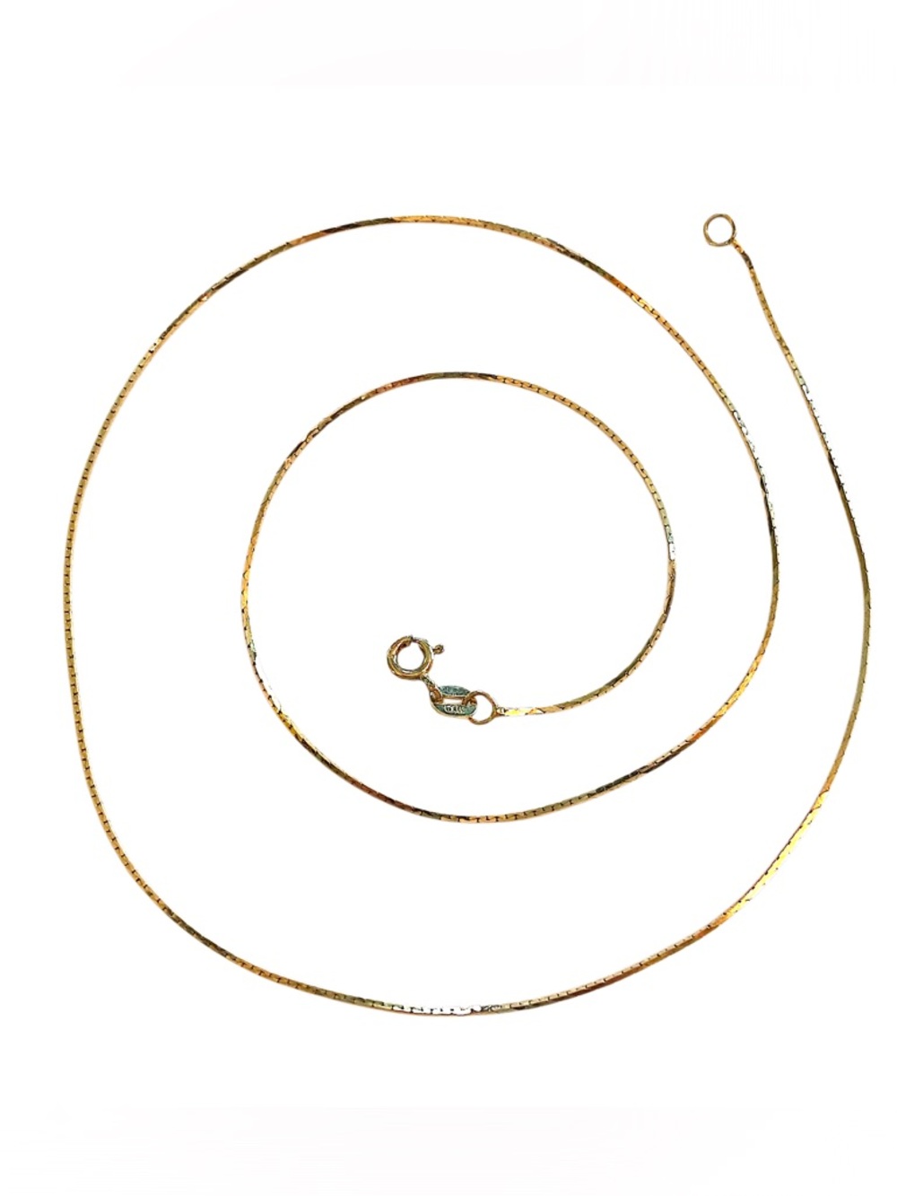 DANECRAFT Sterling Silver Vermeil Gold Chain 925